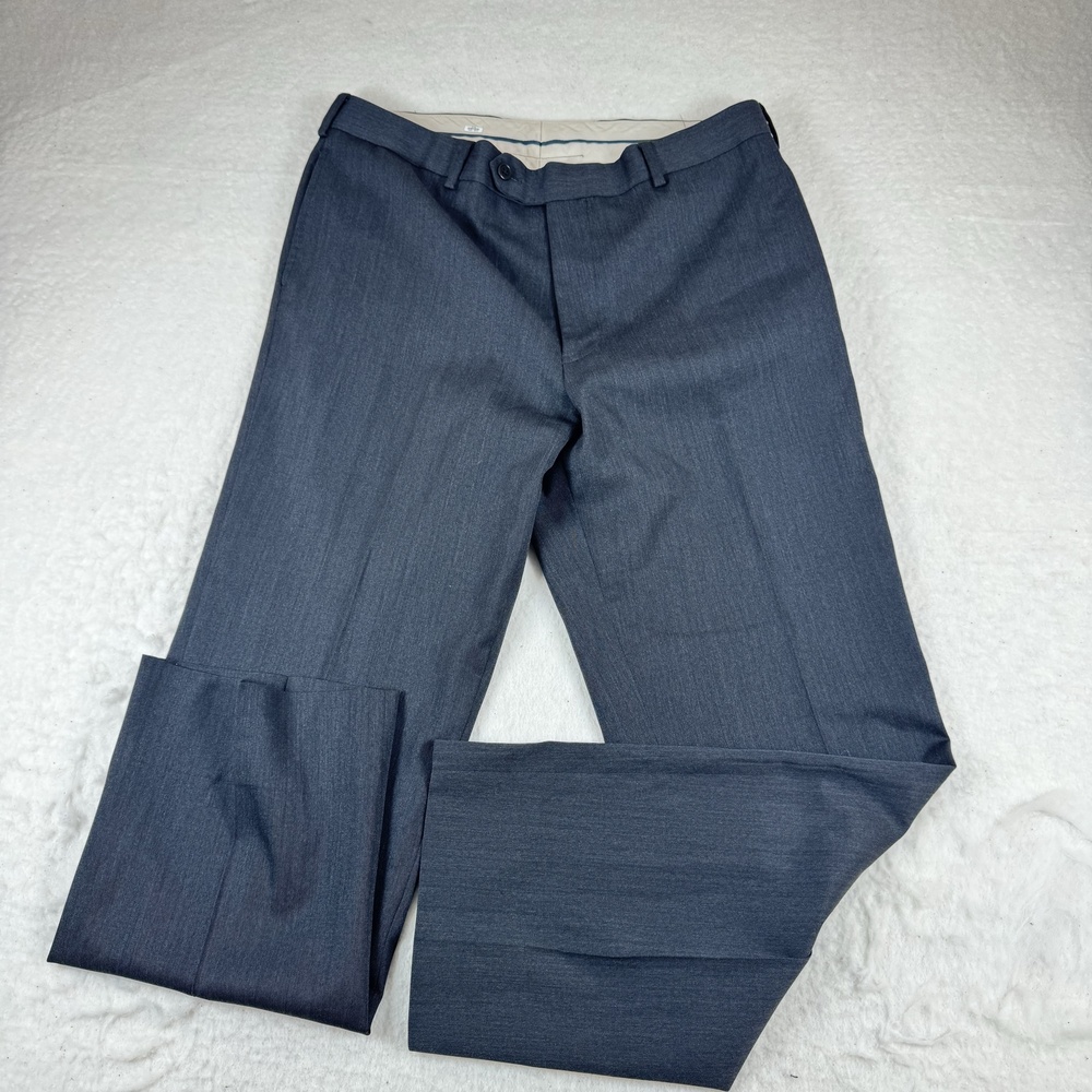 Brooks Brothers Suit Pants Mens Size 34x30 Gray Wool Madison Classic Fit Dress